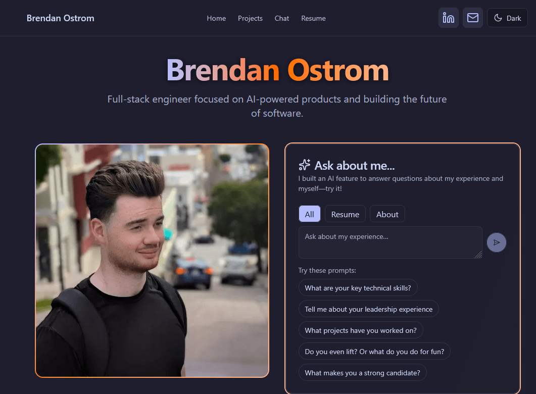 AI-Powered Portfolio